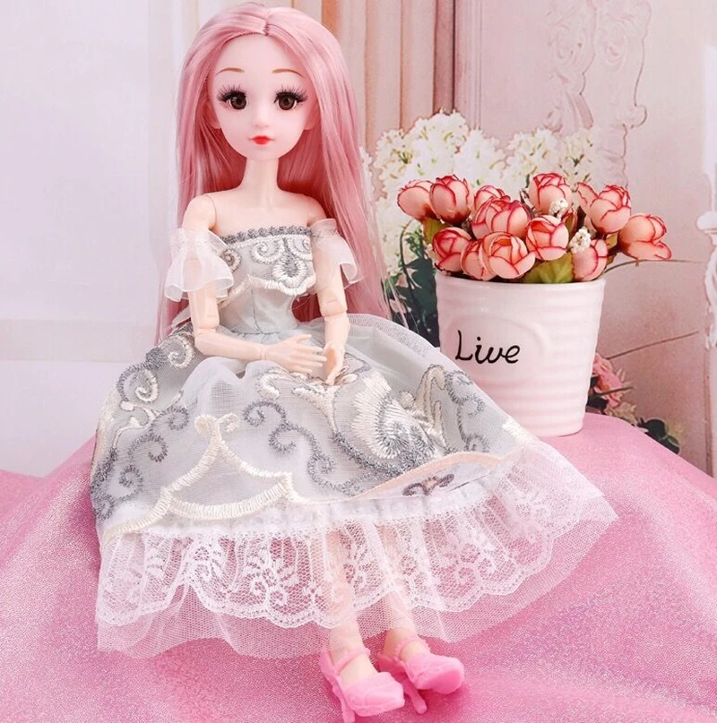 36 см красивая кукла BJD 22 подвижных шарнирных глаза 4D модные куклы с одеждой обувью