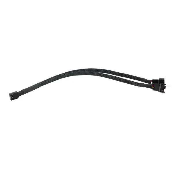

15cm 4-pin Fan 4p Cable One Pointwo Fan Y Splitter Black Sleeved Extension Cable Extension Cable Connector Connector