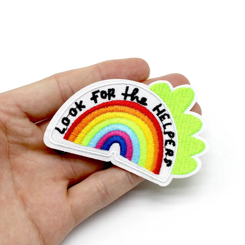 Флаг панка Pride нашивки для геев вышитые одежды утюга на одежде радужная нашивка