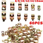 60 шт. зубчатый шланг, зажим топливной линии для лодок, мотоциклов, 6910121415 мм, зажим с пружиной, Цинковый