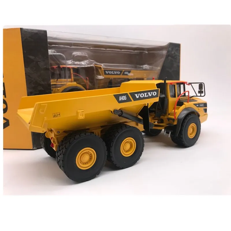 1:50 модель грузовика из сплава Volvo A40G игрушечный металлический грузовик автомобиль инженерный автомобиль коллекционный подарок