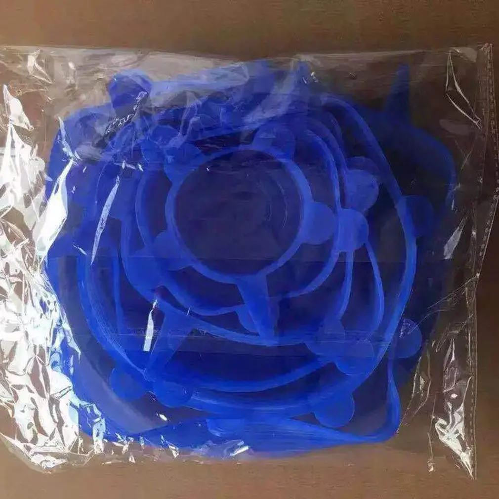 

6pcs Silicone Cover Stretch Lids Reusable Airtight Food Wrap Covers Keeping Fresh Seal Bowl Stretchy Wrap Cover Kitchen Cookware