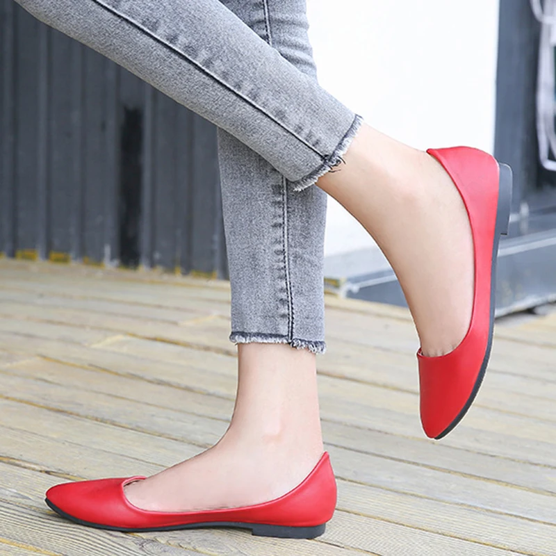 MAIERNISI/Женская обувь на плоской подошве Новая Осенняя из искусственной кожи в