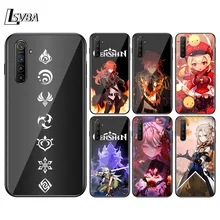 Anime Genshin darbe For OPPO Find X3 X2 F19 F17 RX17 F15 R15X K5 K3 K1 R9S F11 F9 F7 F5 Neo Pro Lite Black Soft Phone Case