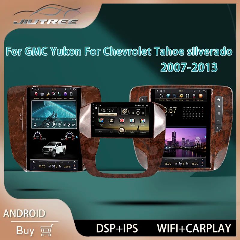 

Автомагнитола PX6, Android 10, для GMC Yukon Chevrolet Tahoe Chevrolet silverado пригород 2007-2012, GPS-навигация, стерео аудио плеер
