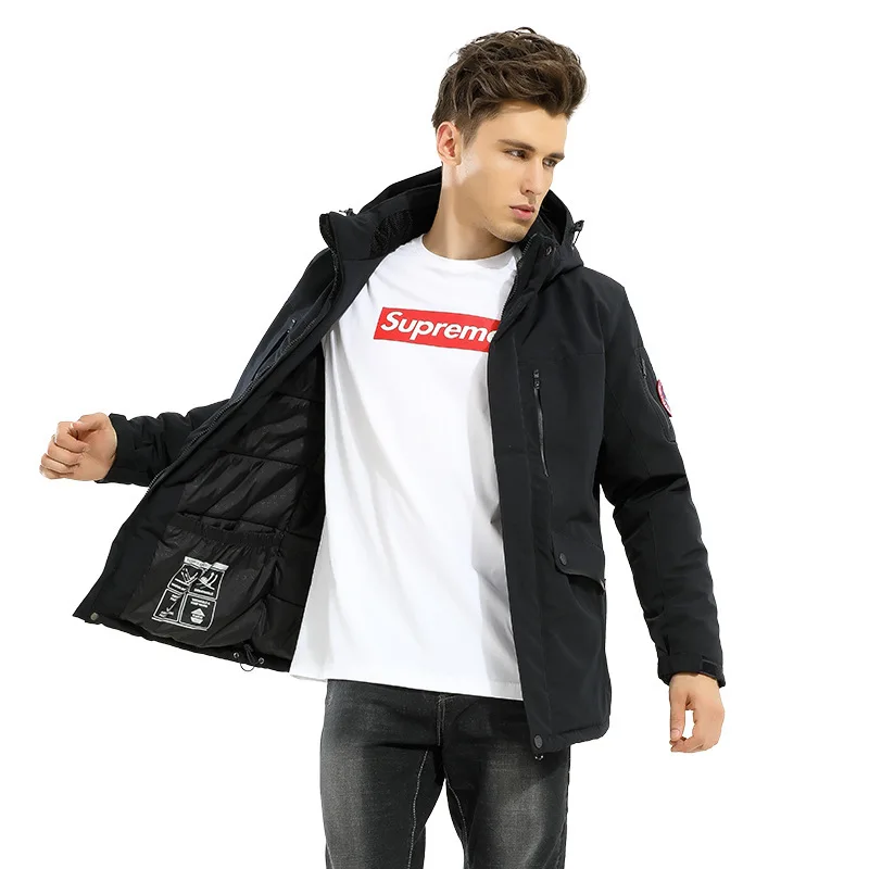 Новый стиль 2019 Мужская Уличная хлопковая стеганая одежда водонепроницаемая