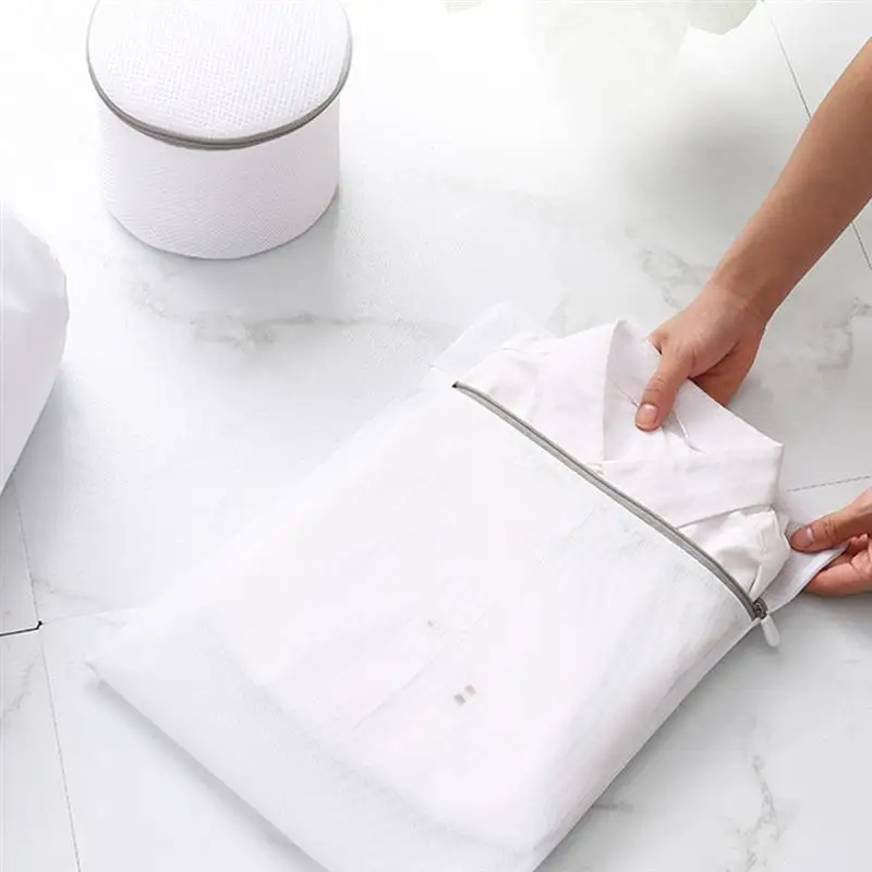 7 шт мешок для стирки полиэстер сетка сумка белья защитный (толстый 5 квадратный 2