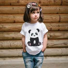 Детская футболка с круглым вырезом, с коротким рукавом и принтом животных