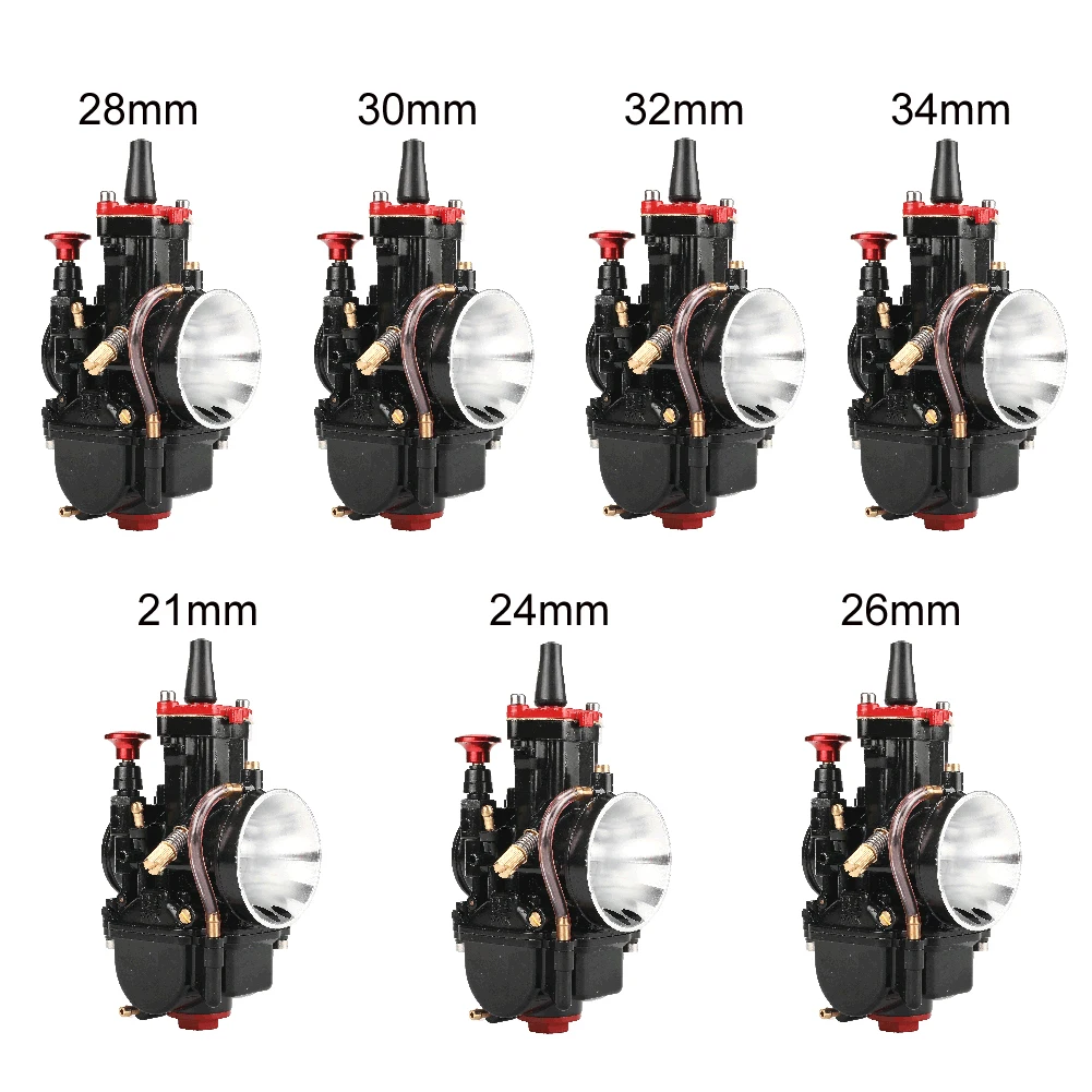 

Motorcycle 21 24 26 28 30 32 34mm Universal PWK Carburetor Carburador Kit For Maikuni Scooter UTV ATV Dirt Pit Racing Bike