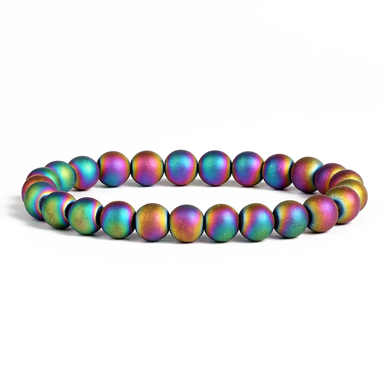 Модные браслеты из натурального камня для женщин энергетический лабрадорит