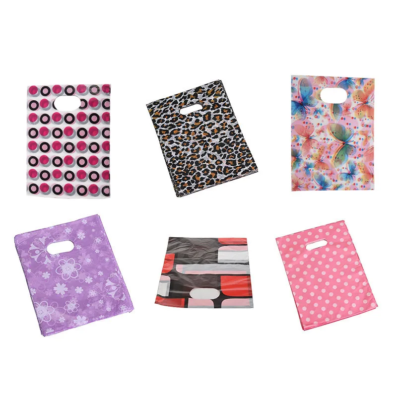 

Практичный 100 шт./набор, привлекательные мини смешанный узор пластик, ювелирное изделие, подарок мешок хозяйственная сумка 20*15 см