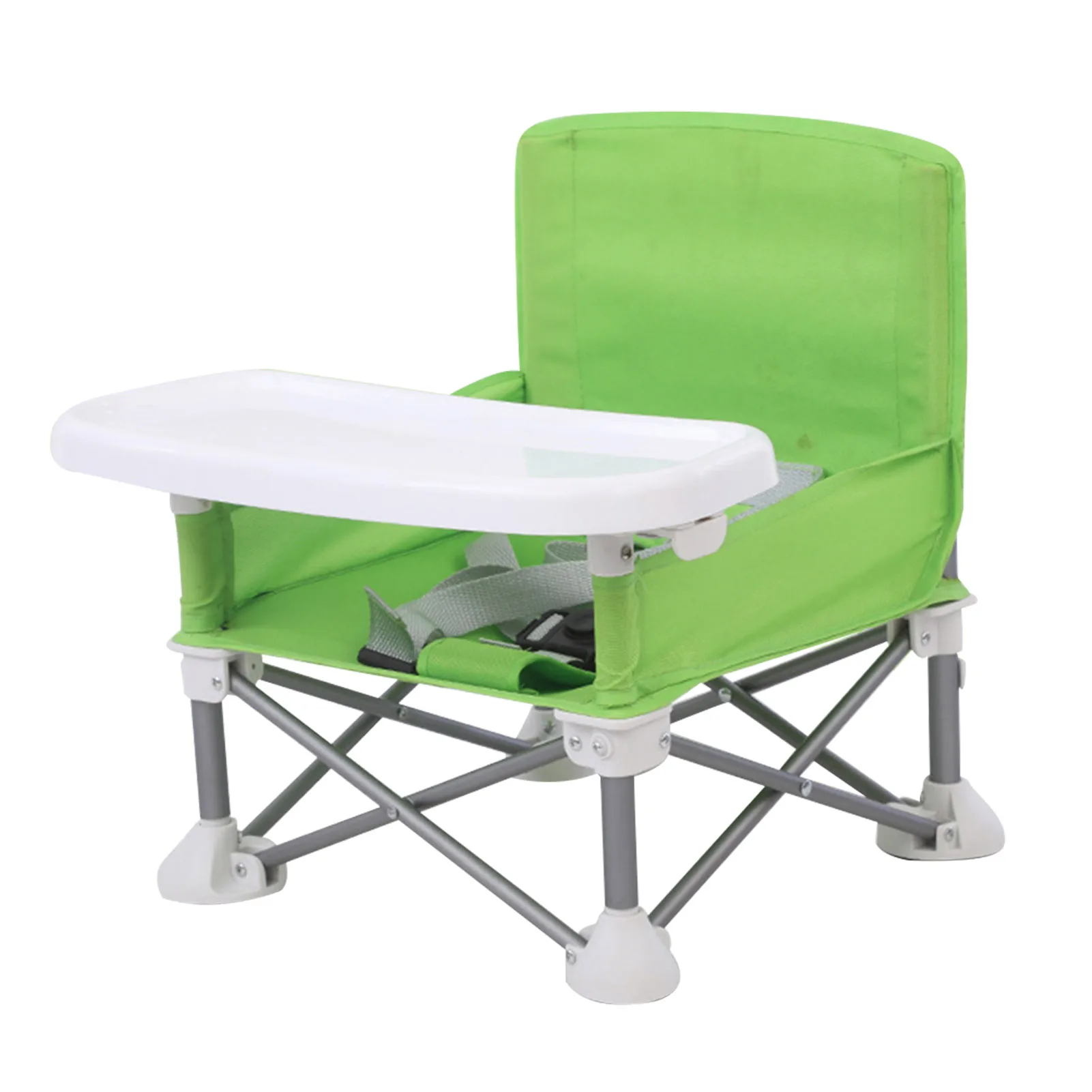 

Camping Baby Booster Seat Children Dining Chair Travel With Tray Detachable Portable Foldable Aluminum Alloy Eating Beach Lawn