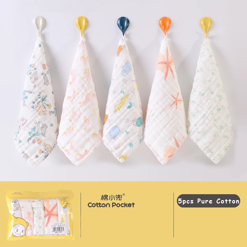 

Косынка из ткани газ комплект полотенец для малышей 6 Слои Мягкий хлопок для детей, младенцев, новорожденных, принадлежности для ванной комн...