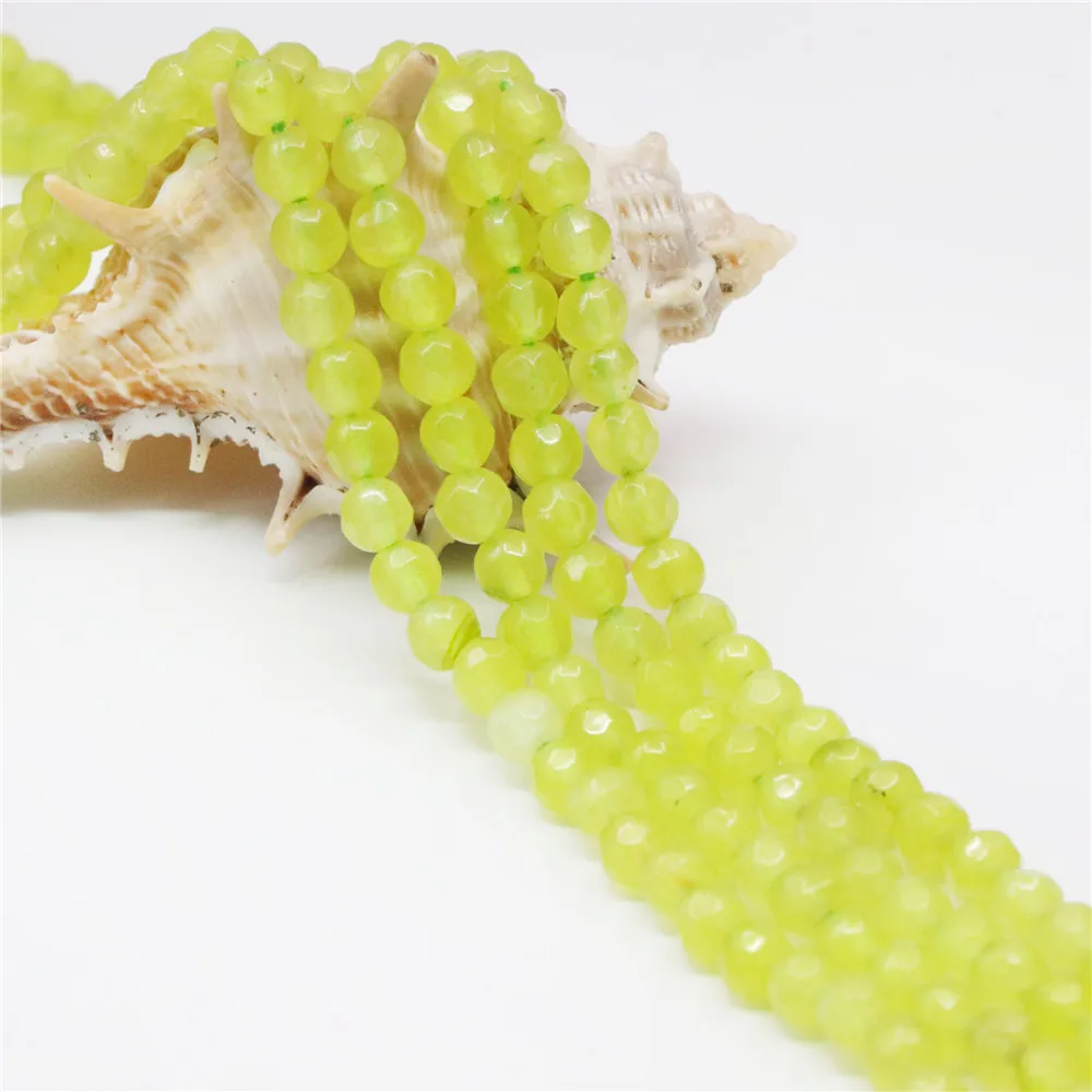 Бусины граненые для ожерелья зеленые перидотные бусины 4 мм незакрепленные