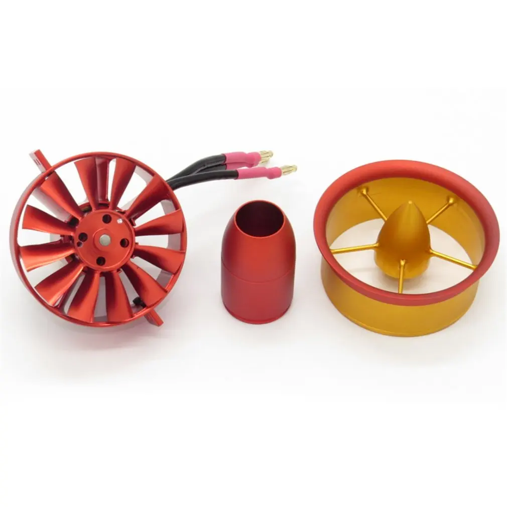

70mm Full Metal Ducted Fan 12 Blades JP Hobby 70mm 4-6S 3055 3300KV Motor/3055 2250KV Motor For RC Jet Plane