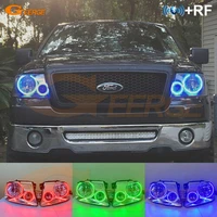 for ford f 150 f150 2004 2005 2006 2007 2008 rf bt app remote control ultra bright multi color rgb led angel eyes halo rings kit