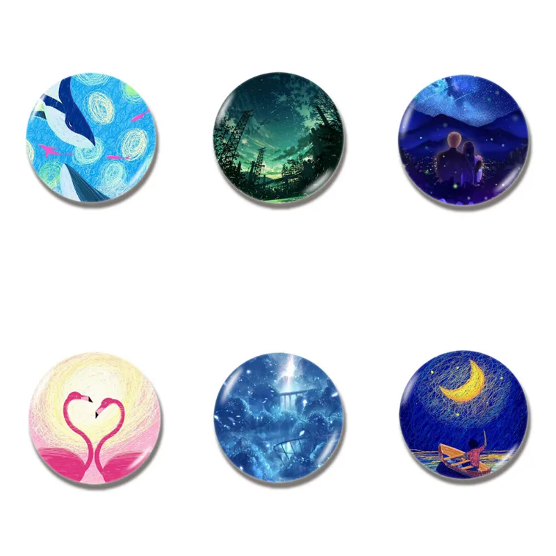 Магнит на холодильник серии Starry круглые магниты кухонные украшения дорожные