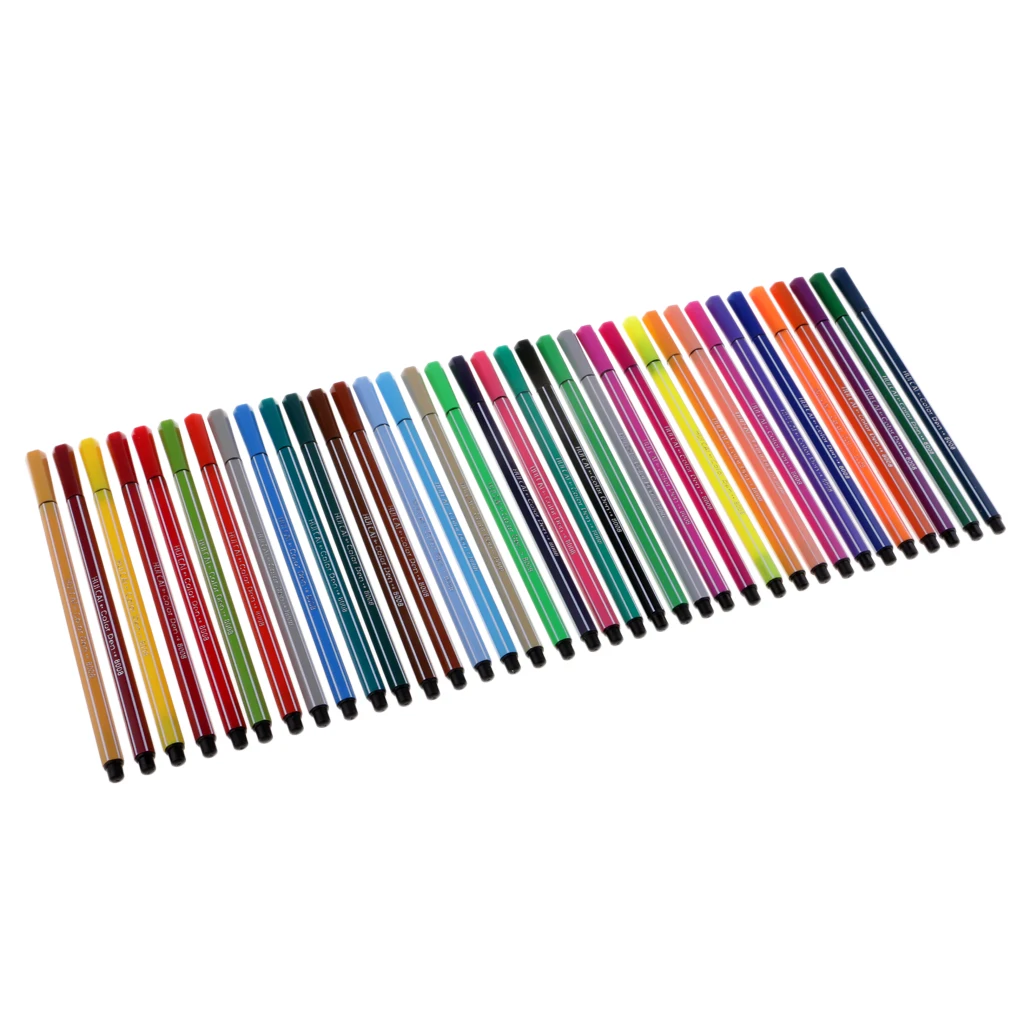 36 шт. Ассорти Цвет войлока ВОЛОКНА НАКОНЕЧНИК ing ручка моющаяся для детей рисунок