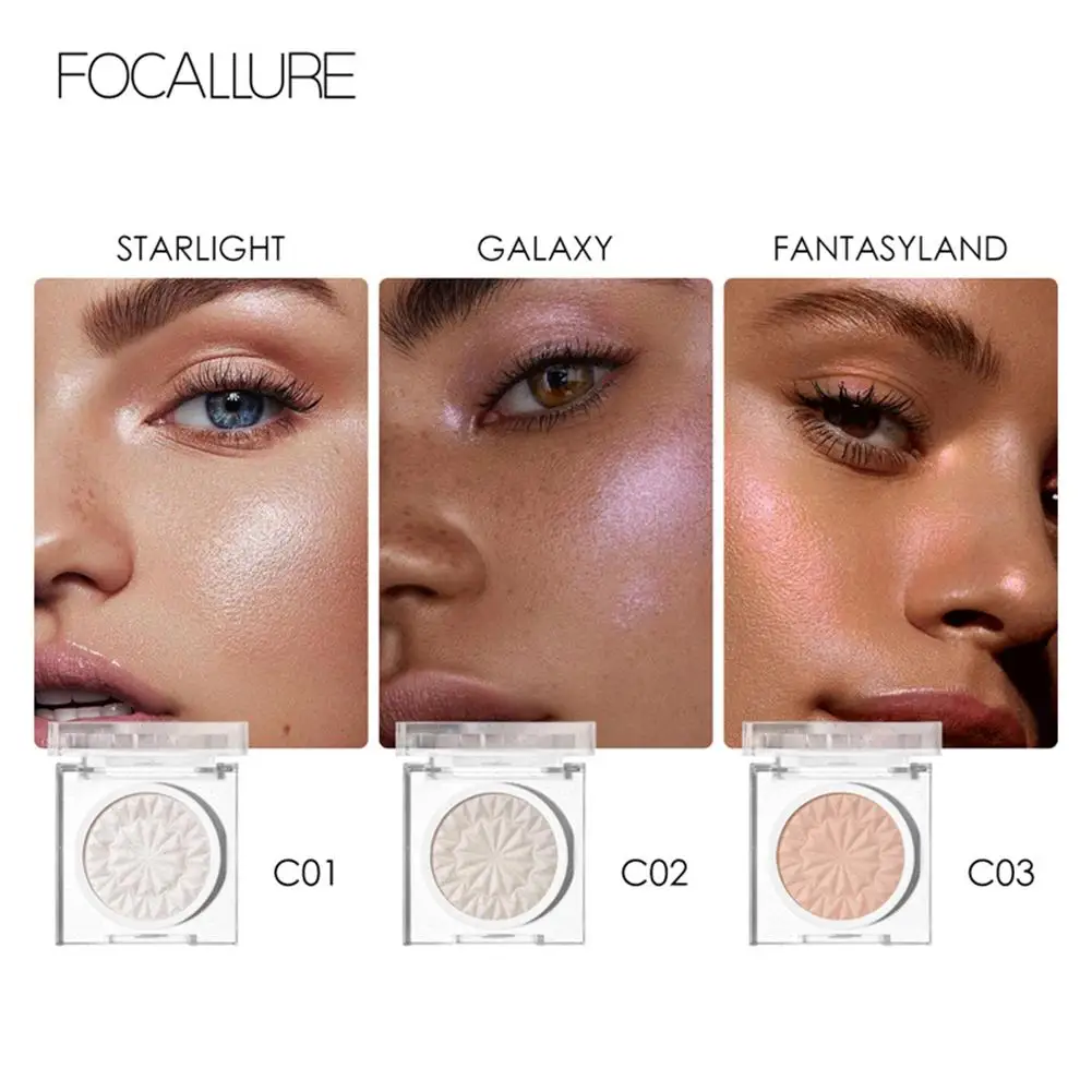 Diamond Glow Glittery Highlighter 3 Styles Optional Long Lasting Bright Soft Powder Palette Ultra-fine |