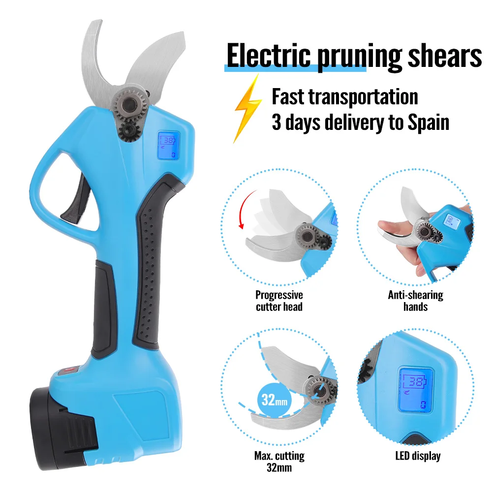 

swansoft LED electric grape pruning shears 32mm electric grape pruning shears