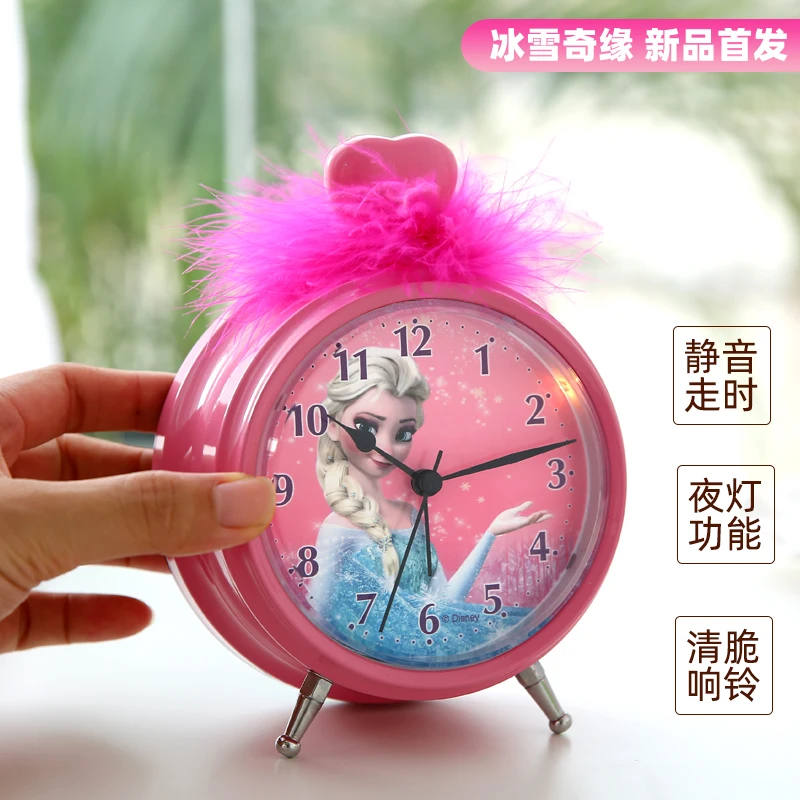 

Disney creative personality mute children noctilucent cartoon lovely students bedside multi-functional alarm clock