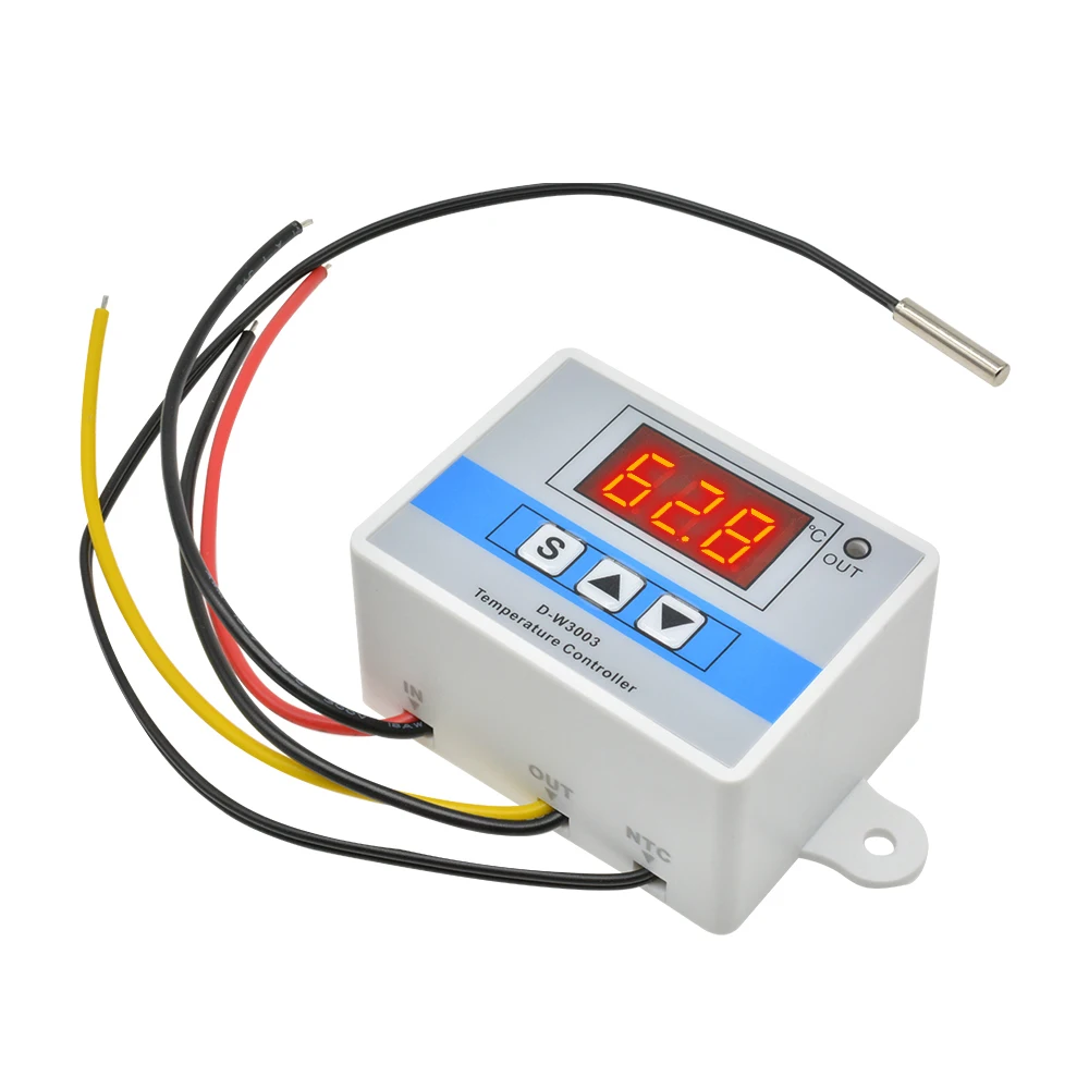 W3003 12V AC110V 220V W3001 XH-W3001 цифровой термостат для контроллер температуры для инкубатора DC 12V 24V терморегулятор тестер температуры - Цвет: W3003 12V
