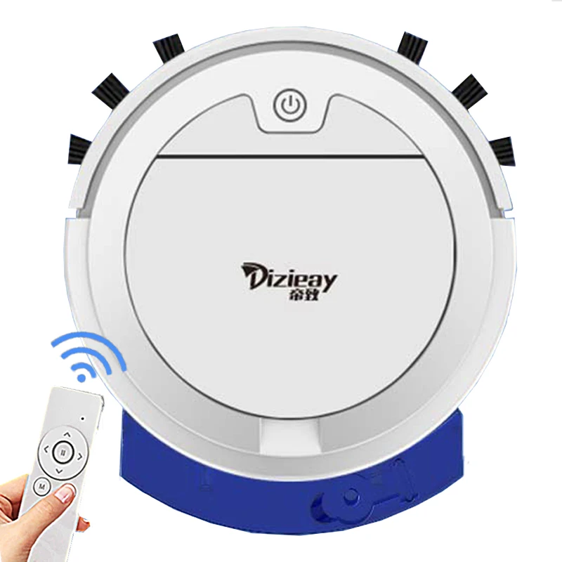 

2800Pa Robot Vacuum Cleaner With Water Tank Remote Control Wet And Dry Ultra-thin Vacuum Cleaner For Home Sweeping And Mopping