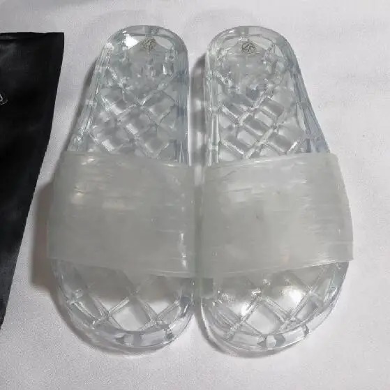 

Prowow Brand designer women slippers female transparent outdoor beach slippers high quality men's open toe bathroom large 35-46