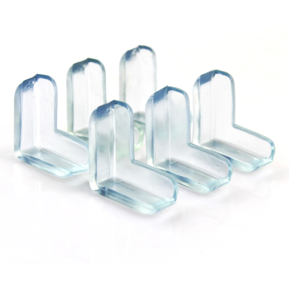 Protector de parachoques de seguridad transparente para beb&eacute;, 4 piezas, 1s, coj&iacute;n protector para Borde de esquina de escritorio y Mesa-5