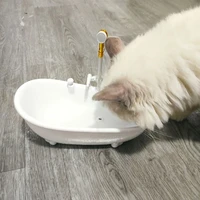 bathtub automatic pet cat water dispenser drinking fountain bowl electronic for cat kitten pet supplies water fountain bowl