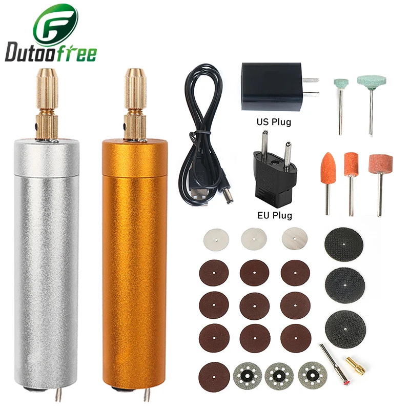 Миниатюрная электрическая дрель ручная отверстие для двигателя алюминиевая