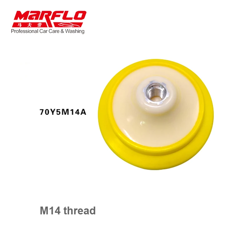 

Marflo Опорная пластина из полиуретана 5 дюймов, 3 резьбы M14 M16 5/8-11, гибкая полировальная подушечка для полировки автомобиля