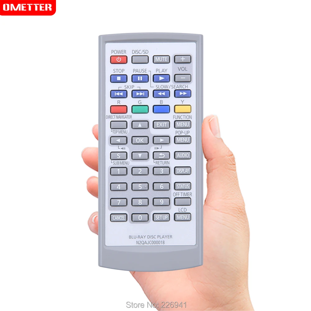 

Remote controle use for Panasonic N2QAJC000018 blu-ray disc player remoto controller controle fernbedienung teleconmande