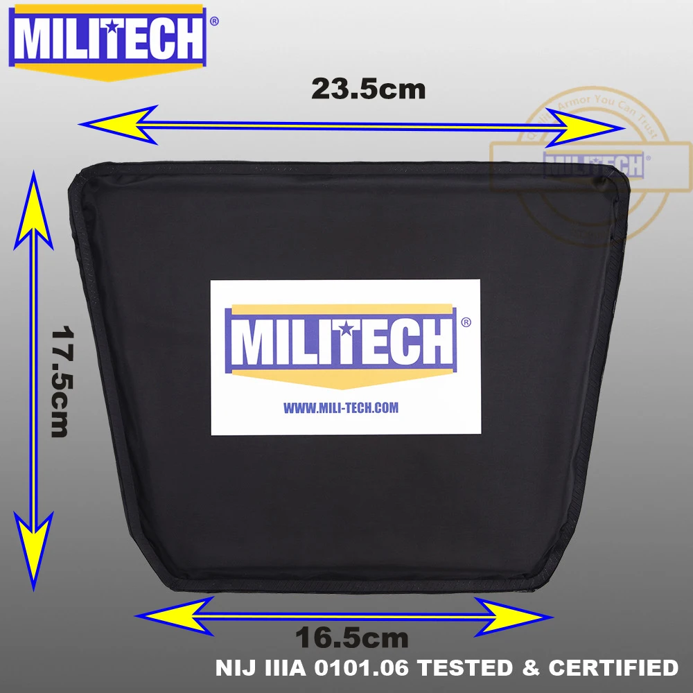 MILITECH паховая арамидная баллистическая панель пуленепробиваемая пластина доспехи для тела мягкая Броня NIJ уровень IIIA 3A Защита паха мягкая панель