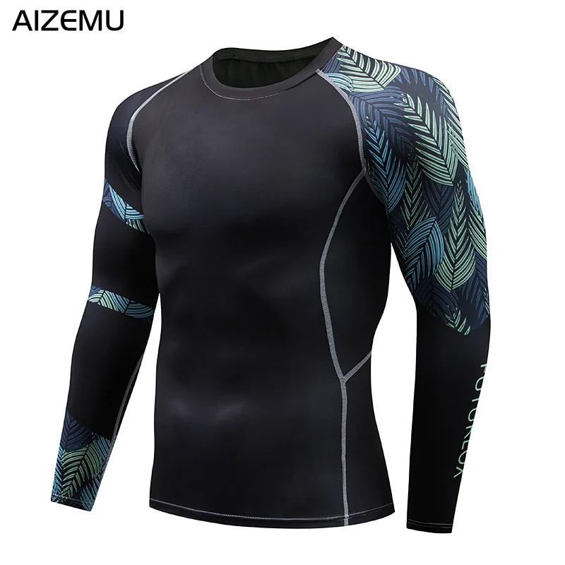 

Running T-Shirts Men Clothing Compression Rashguard Men's Gym TShirt Sport jerseys Spandex T Shirt Quick Dry Tops workout shirt
