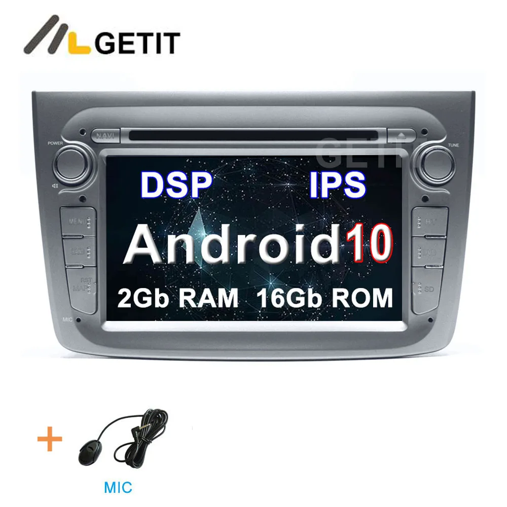 2G-RAM 16G-ROM DSP 64G DSP Android 10 Автомобильный DVD стерео Мультимедиа Радио gps для Alfa mito - Цвет: 2G-RAM 16G-ROM DSP