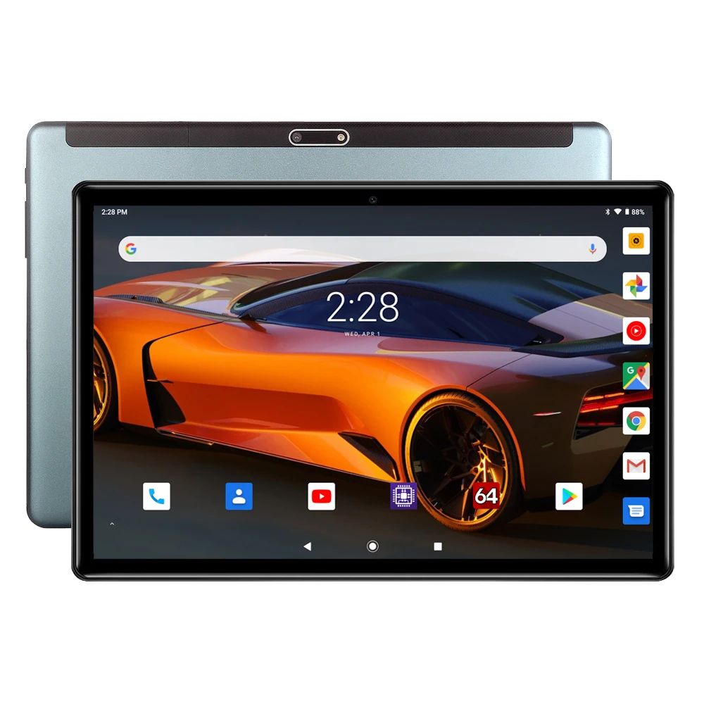 Google Android 9 0 OS 10-дюймовый планшет с четырёхъядерным процессором eMMC ОЗУ 32 ГБ 1280*800 IPS