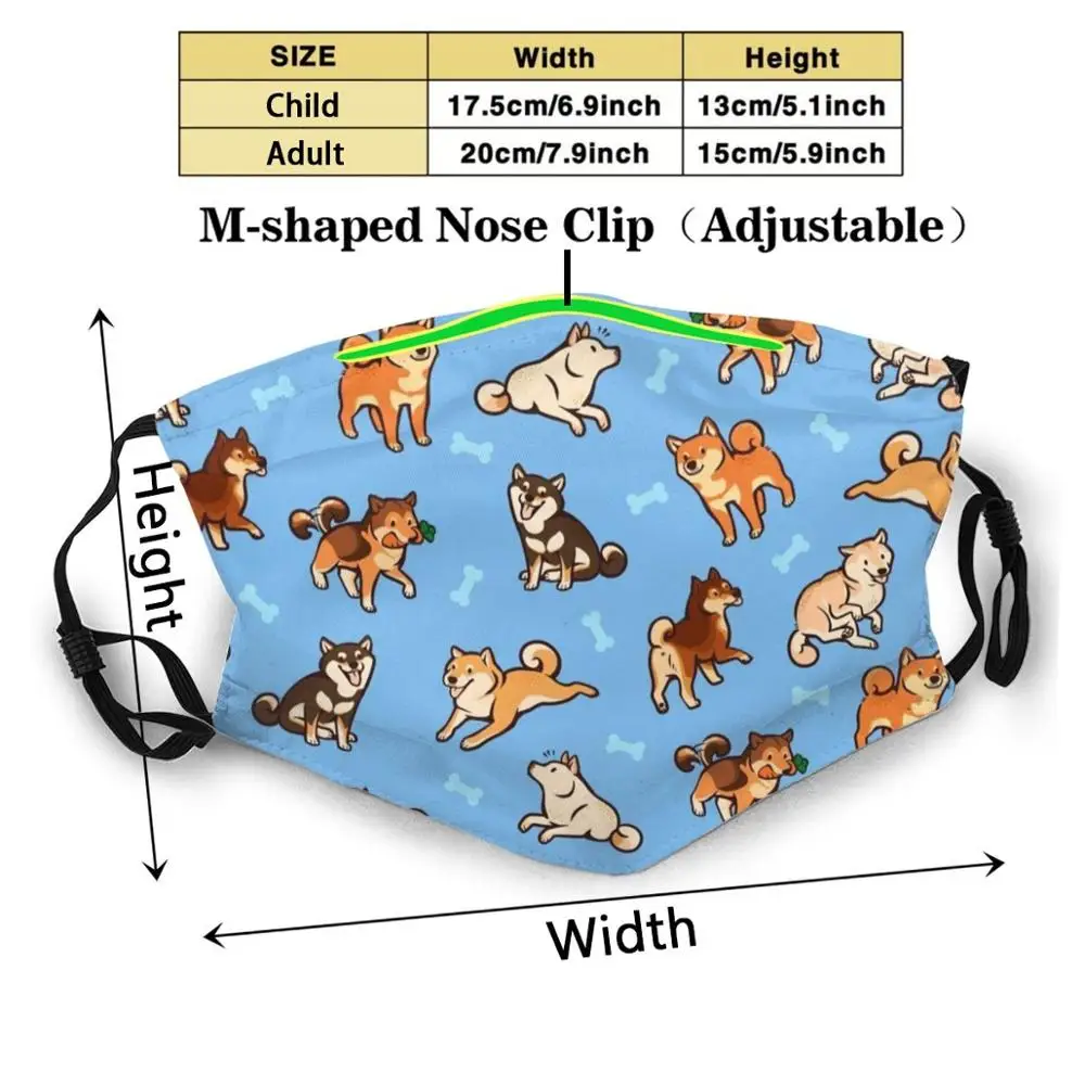 Shibes светильник-голубом цвете индивидуальный дизайн для взрослых и детей фильтр