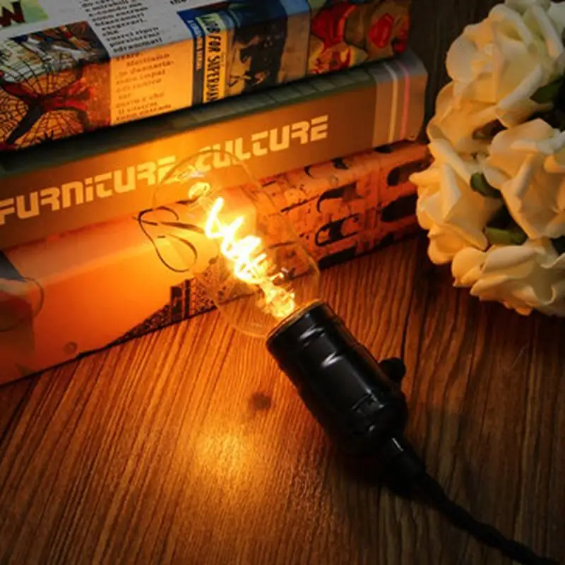 E27 Dimmable COB светодиодный винтажные Ретро промышленные лампы Эдисона для внутреннего освещения лампа накаливания AC110V