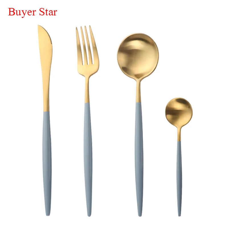Набор ножей из нержавеющей стали 7 цветов 16 шт./компл.|fork knife|steel cutlery setstainless steel set |