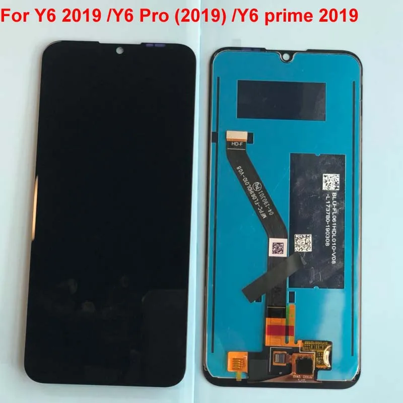 Оригинальный ЖК экран для Huawei Y6 2019 дисплей с дигитайзером сенсорного экрана в