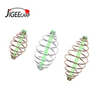 JIGEECARP 6 шт.лот, чехол для приманки для ловли карпа, S M L, удочка для забрасывания рыбы, кормушка для ловли рыбы с пружинной клеткой, рыболовные снасти