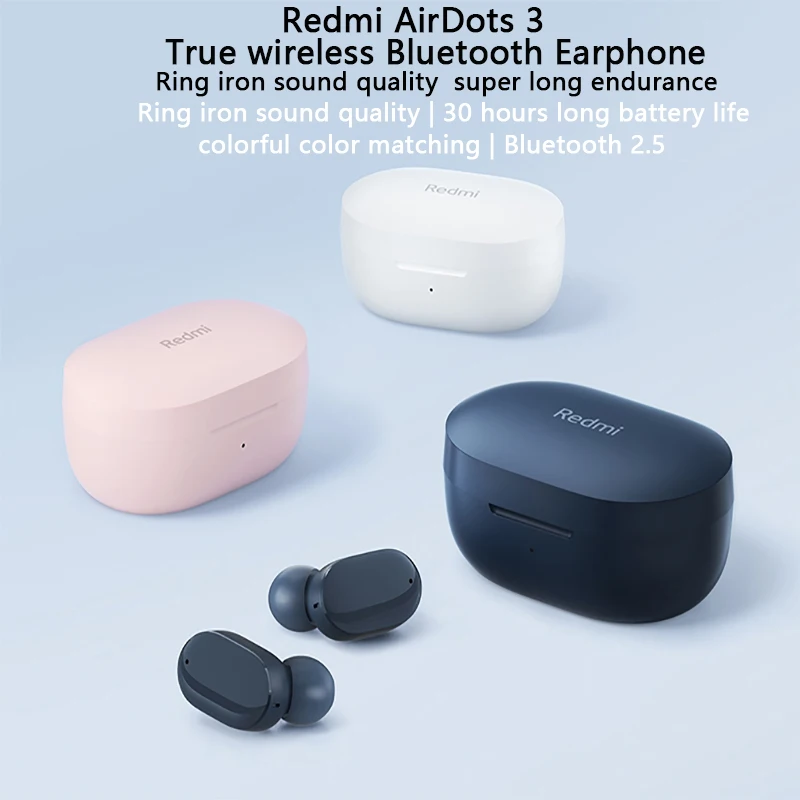 Оригинальные беспроводные наушники Xiaomi Redmi AirDots 3 Bluetooth 5 2 TWS сенсорные Pro с