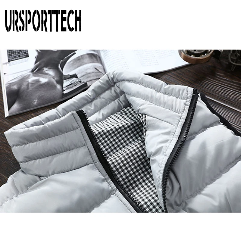 URSPORTTECH Mens Vest Casual Mens Plus Size 5XL Warm Sleeveless Jacket Men Winter Waistcoat Men's Vest Casual Coats Outwear