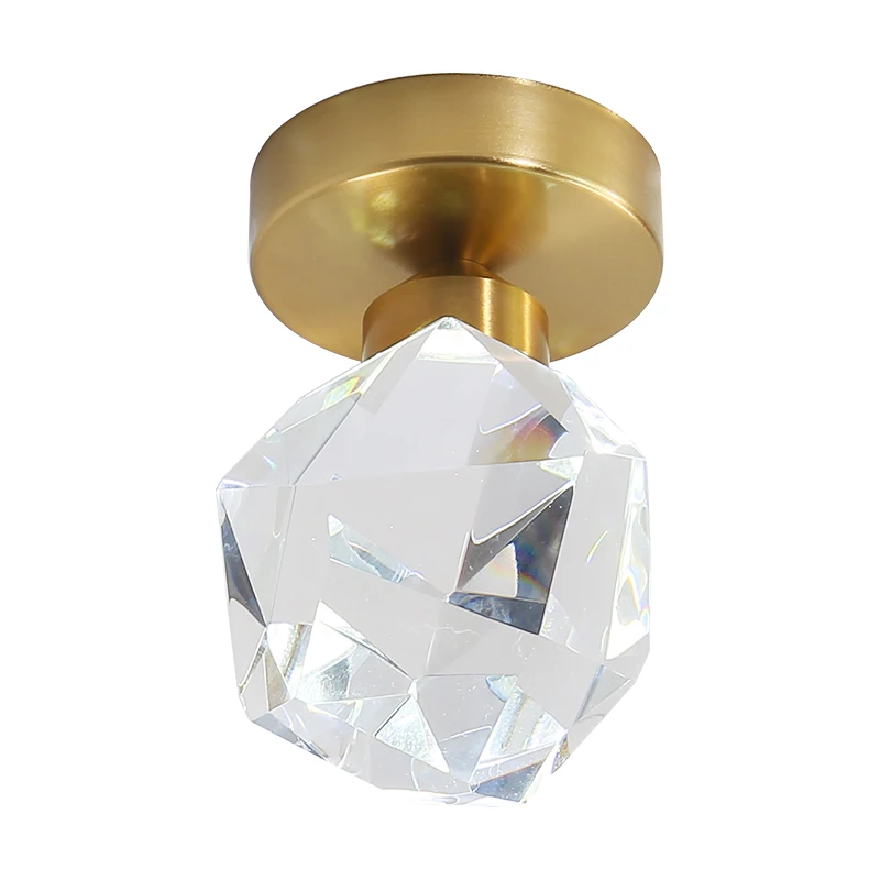 $15.00 Led Crystal Ceiling Lights Modern For Bedroom Living Room Kitchen Corridor Aisle Entrance Decoration Diamond Indoor Ceiling Lamp