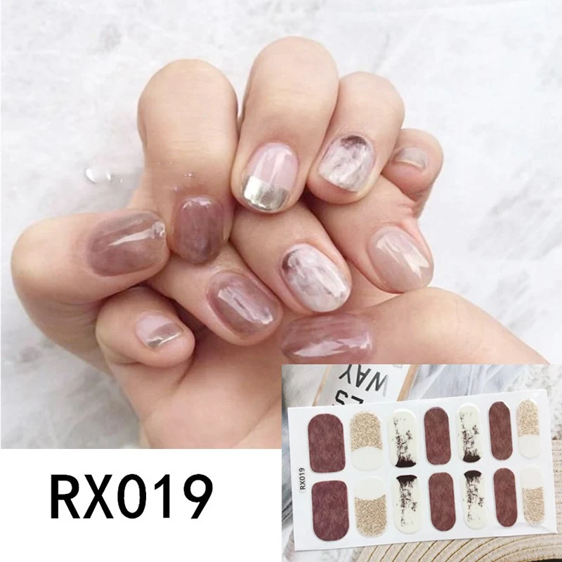 

Nail Sticker Waterproof Lasting Removable Full Nail Patch Manicure Supplies Nail Sticker Nails Accesorios
