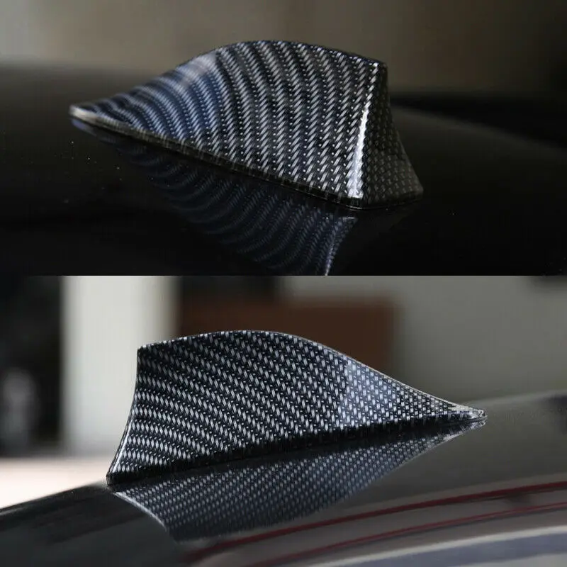 Carbon fiber Car Shark Fin Antenna Accessories Auto Black Wear resistance Waterproof Radio ABS | Автомобили и мотоциклы