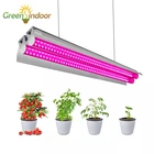 Фитолампа для выращивания растений, 2 шт., Светодиодная лента полного спектра, подвесная фитолампа, лампа для выращивания растений в помещении, Двухтрубная фитолампа