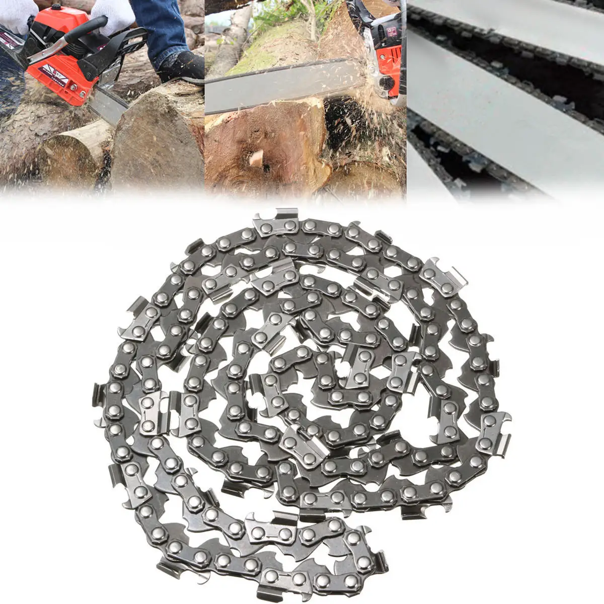 

20 Inch Chainsaw Saw Chain 76 Links Replacement Saw Mill Ripping Chain for Timberpro 62CC