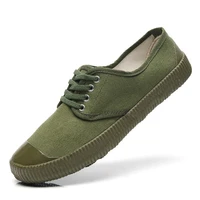 men sports hiking shoes military training army green shoes site laborers non slip wear canvas shoes sneakers wholesale